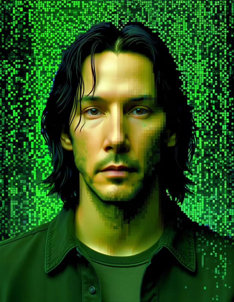 00035-_lora_Aether_Pixel_v1_SDXL_LoRA_1_ neo played by keanu reeves dissolving into pixels, matrix 1999, cinematic, intricate, green m.png